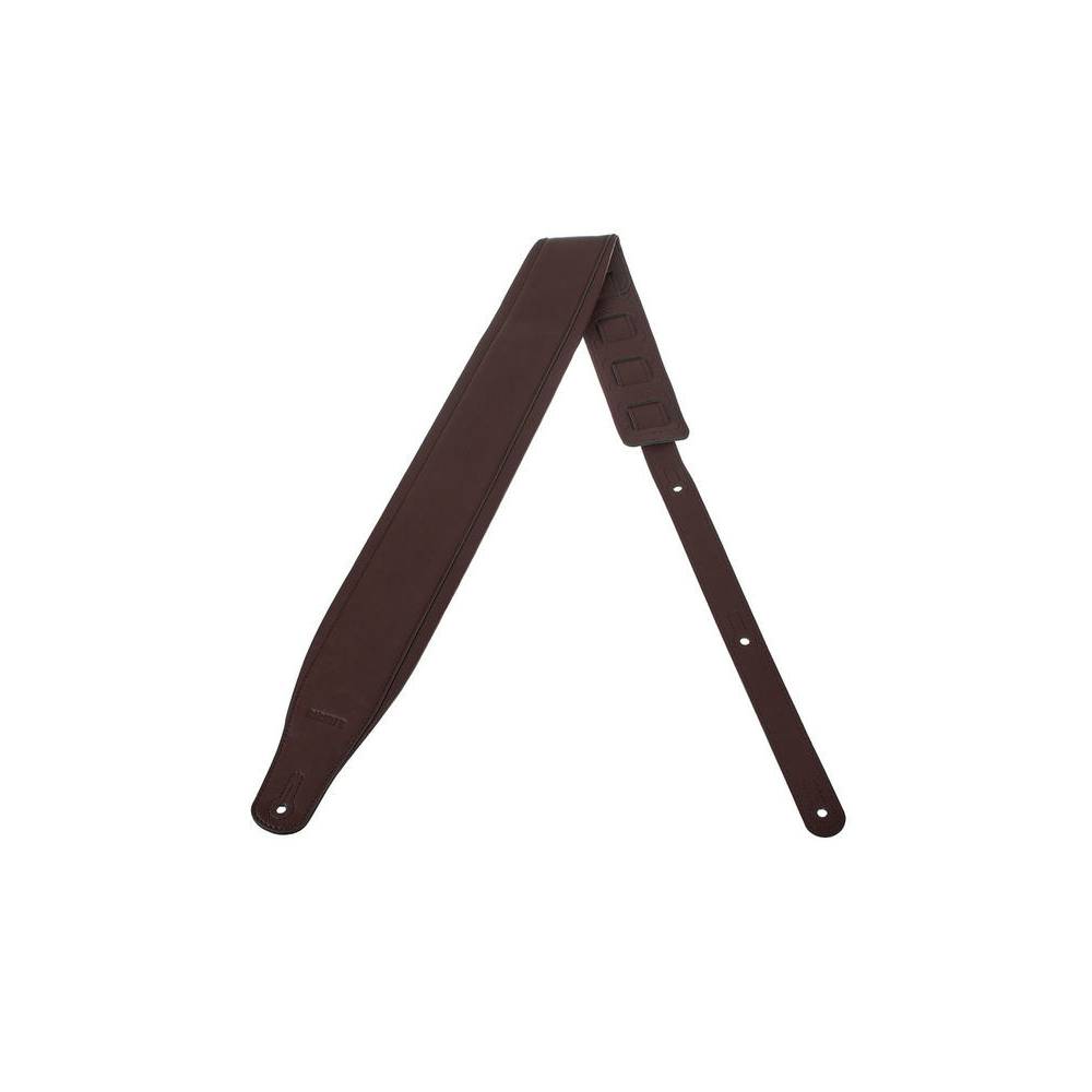 Richter 1648 Backline Series Brown 8 cm brede gitaarband van zacht synthetisch leer