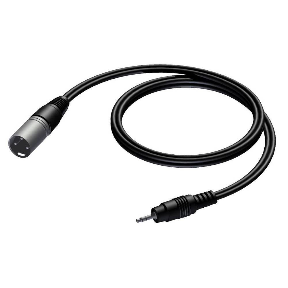 Procab CAB714S/1.5 Verloopkabel 1x Mini-jack naar 1x XLR male 150cm