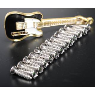 Fender slagplaat schroeven chroom (24 stuks)