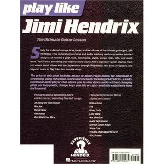 Hal Leonard - Play like Jimi Hendrix