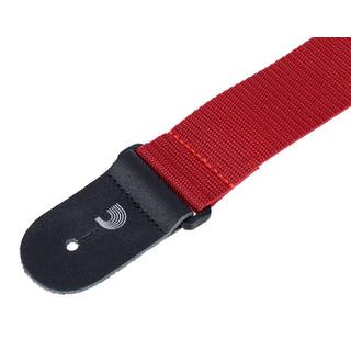 D'Addario PWS101 polypropyleen gitaarband rood