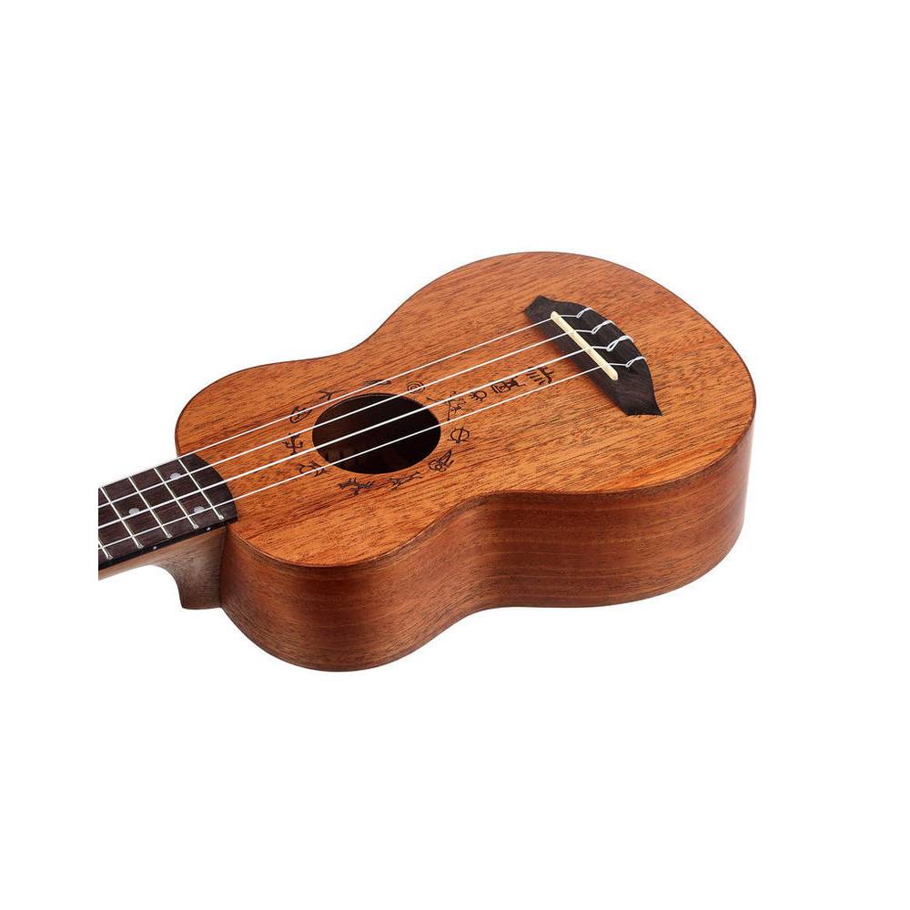 Flight Designer Series DUS371 Mahogany sopraan ukelele met gigbag