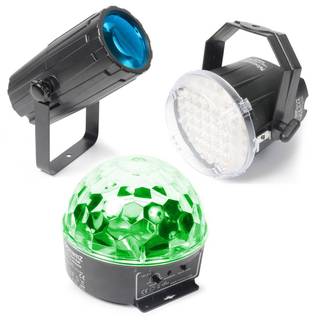 BeamZ Disco Lampen - Moonflower, Stroboscoop en Ministar Set 1