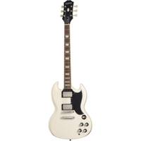 Epiphone 1961 Les Paul SG Standard Aged Classic White elektrische gitaar met koffer