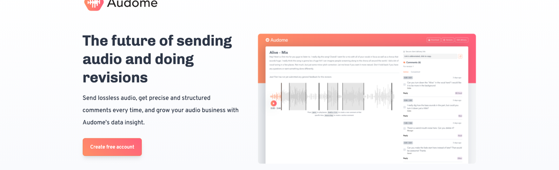 New: Audome the tool for mixing and mastering engineers
