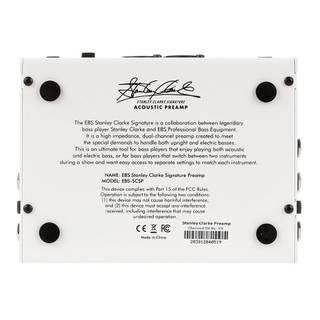 EBS Stanley Clarke Signature Acoustic Preamp voorversterker voor contrabas / akoestische basgitaar