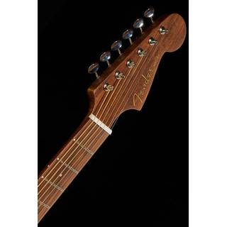 Fender Malibu Special Mahogany Natural Satin elektrisch-akoestische westerngitaar met gigbag