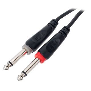 Cordial EU3PP Elements jack kabel 2x 6.3mm TS - 2x 6.3 mm TS 3m zwart