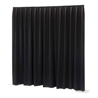 Showtec P&D Curtain Dimout 300x400 Pipe & Drape geplooid gordijn zwart