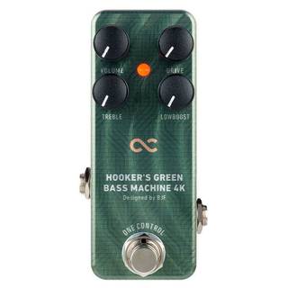 One Control Hooker's Green Bass Machine 4K overdrive / distortion effectpedaal voor basgitaar