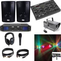 Devine complete DJ Bluetooth Disco Set met geluid, licht en rook
