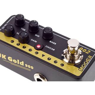 Mooer Micro Preamp 002 UK Gold: 900 overdrive effectpedaal