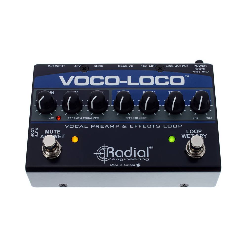 Radial Voco-Loco microfoonvoorversterker en effects-loop