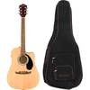 Fender FA-125CE Dreadnought Naturel elektrisch-akoestische westerngitaar + gigbag