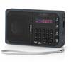 Nedis RDFM2100GY draagbare FM-radio, microSD- en USB-speler