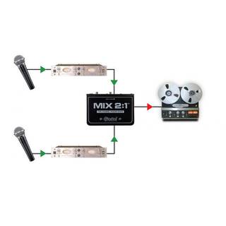 Radial Mix2:1 passieve 2-kanaals mixer