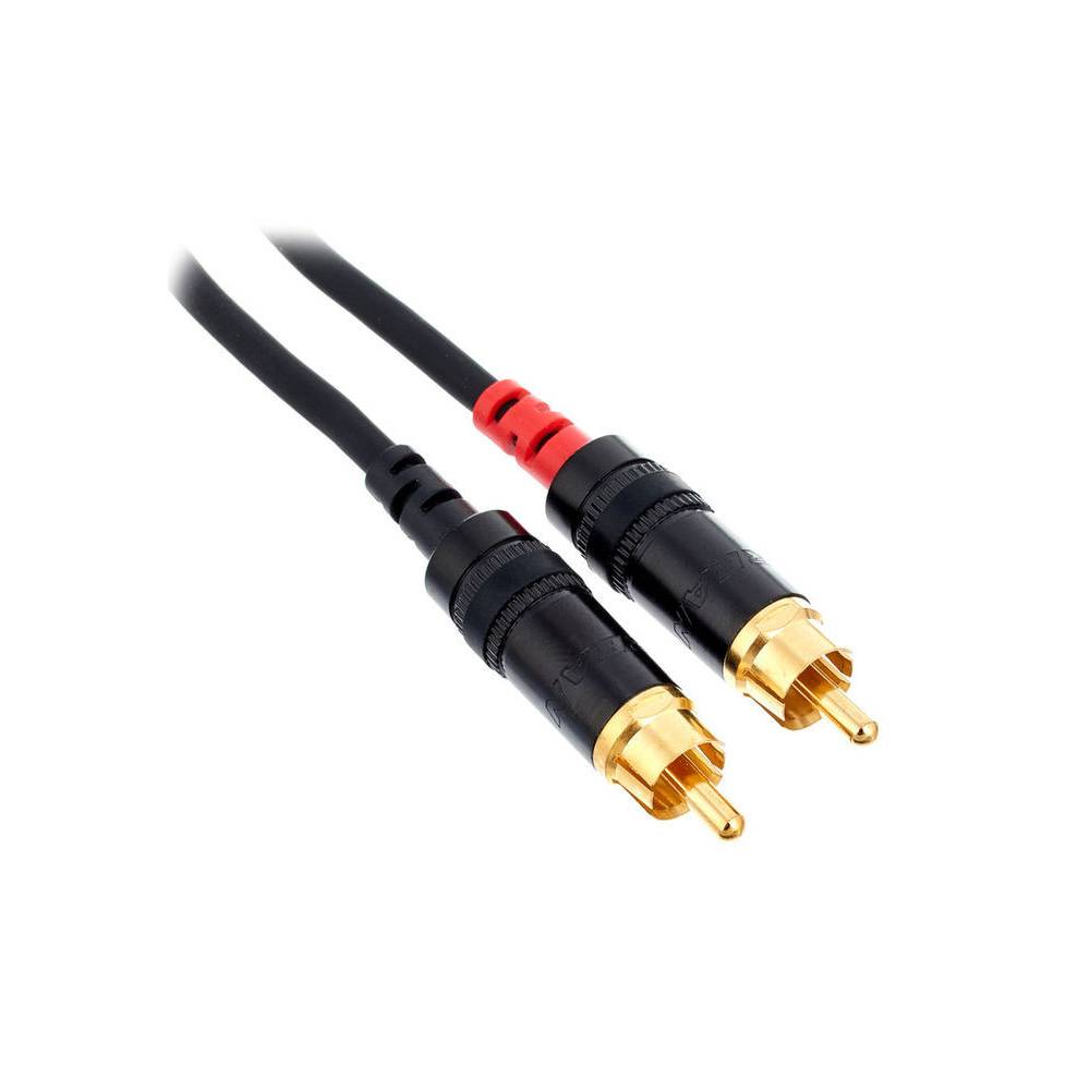 Cordial CFY0.9VCC 6.3 mm stereo jack male - 2x RCA male 0.9m