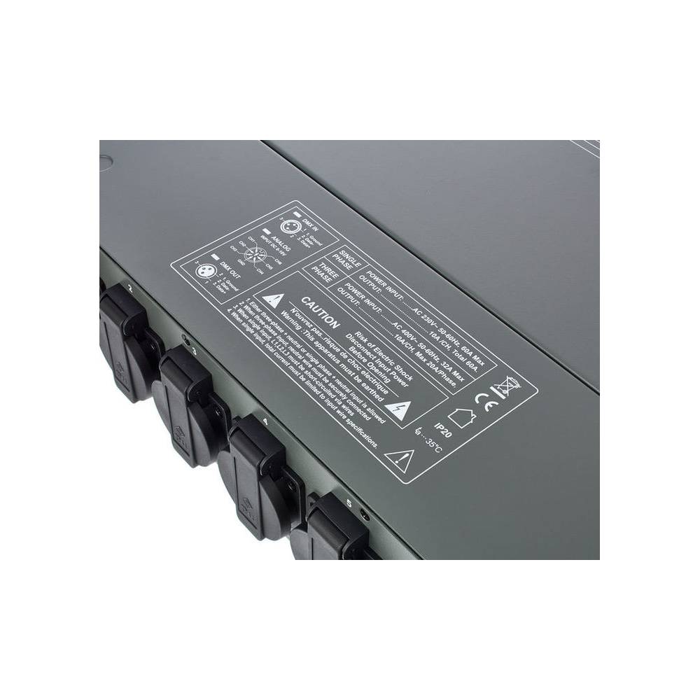 Showtec DDP-610S 6-kanaals digitaal dimmerpack schuko