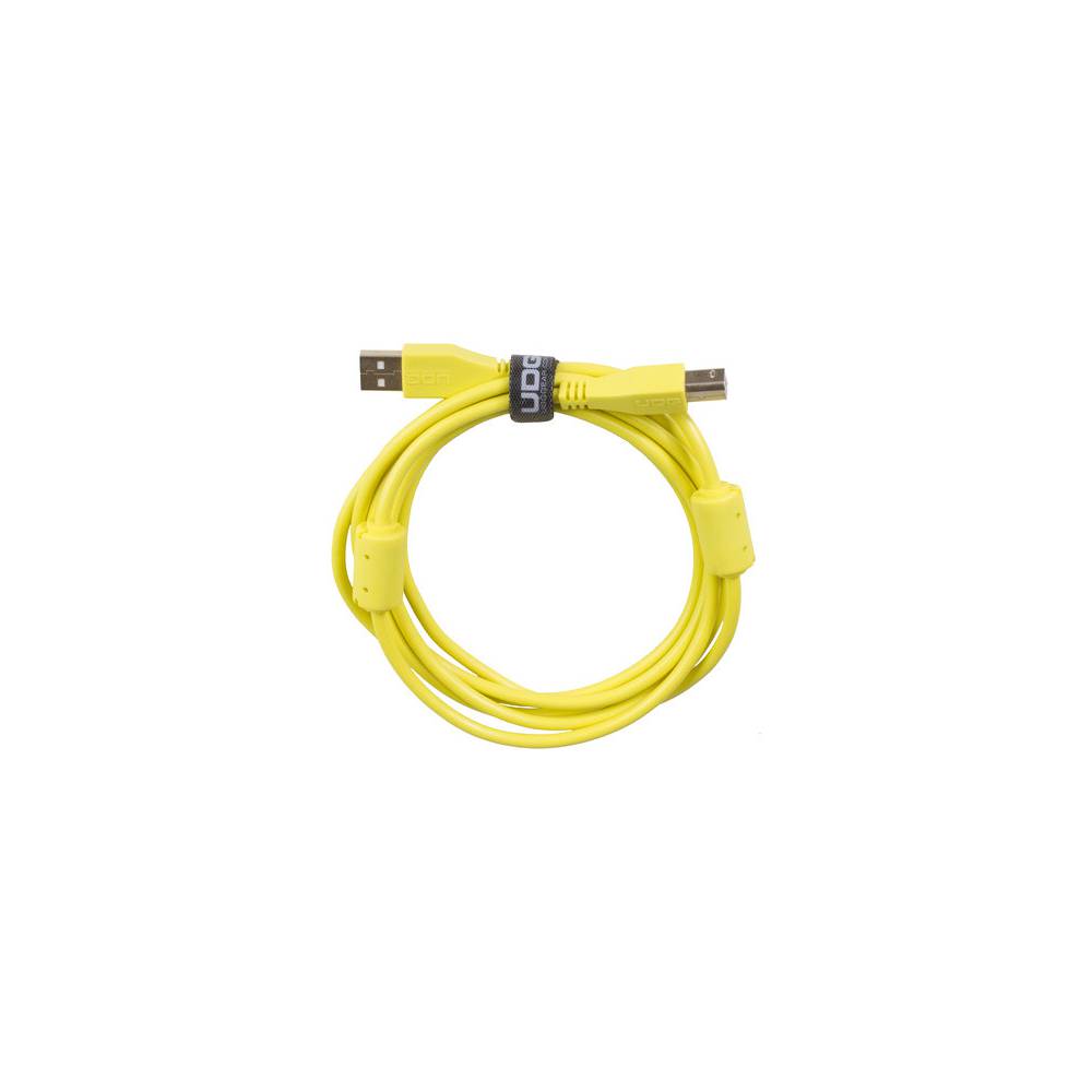 UDG U95001YL audio kabel USB 2.0 A-B recht geel 1m