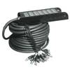 Yellow Cable H106-30 stagesnake, 24 XLR male/4 XLR female, 30m