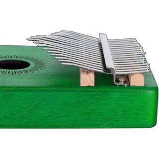 Sela SE 248 Kalimba Mahogany 17 Green met beschermhoes