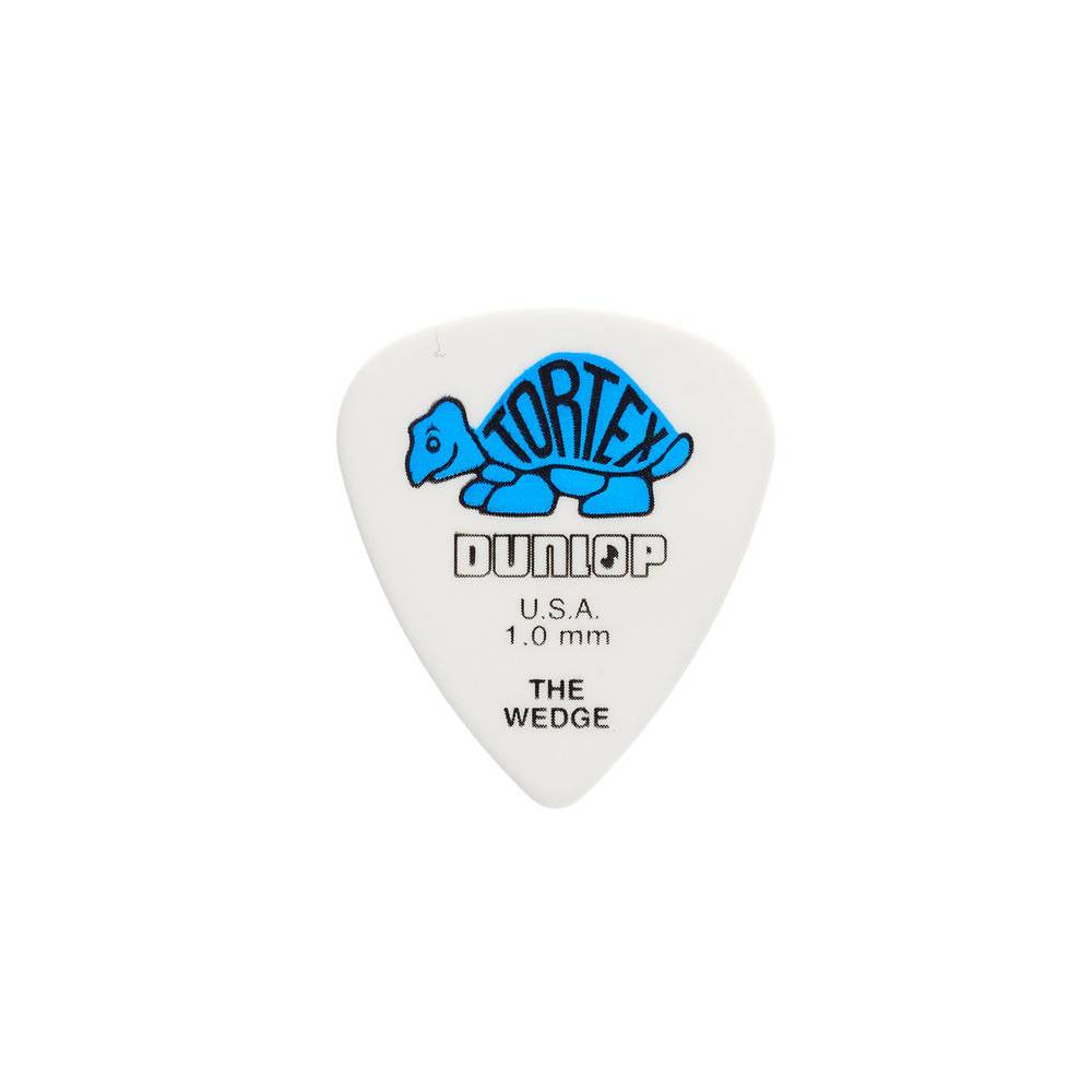 Dunlop 424P100 Tortex Wedge Pick 1.0 mm plectrumset (12 stuks)