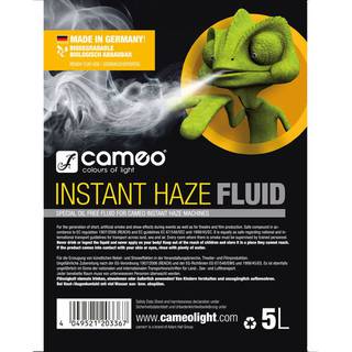 Cameo Instant Haze Fluid hazervloeistof 5L