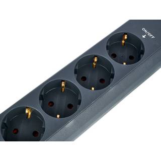 Brennenstuhl ECO-Line 1159560516 6-voudige stekkerdoos met voetschakelaar antraciet