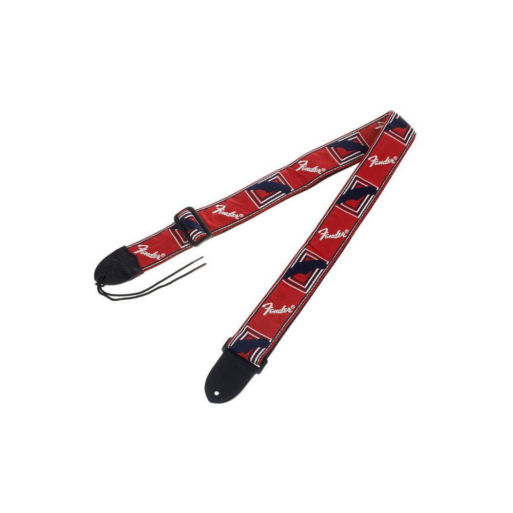 Fender Monogrammed Strap Red White Blue