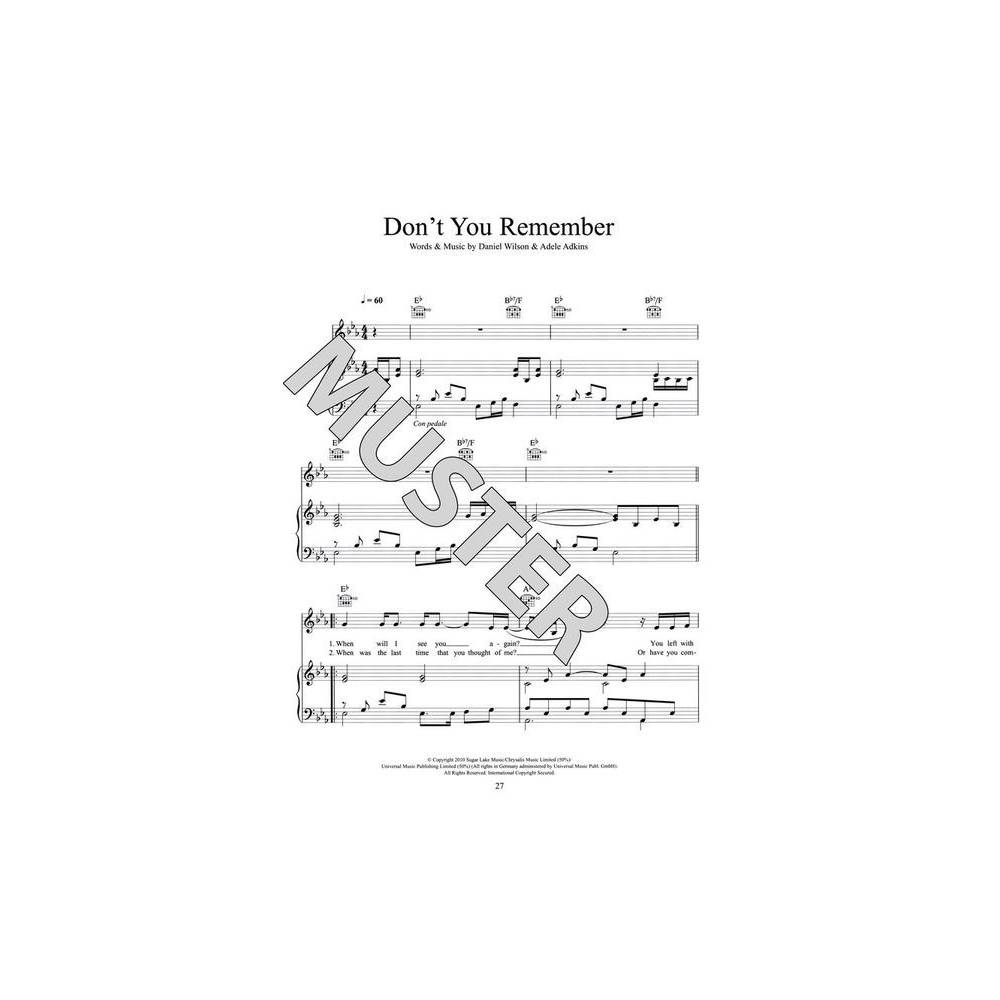 Hal Leonard Adele 21