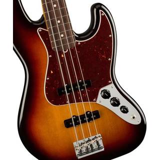Fender American Professional II Jazz Bass 3-Tone Sunburst RW elektrische basgitaar met koffer