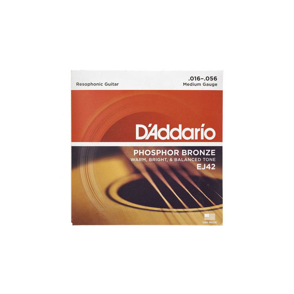 D'Addario EJ42 Phosphor Bronze Resophonic 16-56
