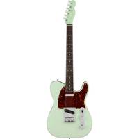 Fender American Ultra Luxe Telecaster Transparent Surf Green RW elektrische gitaar met koffer