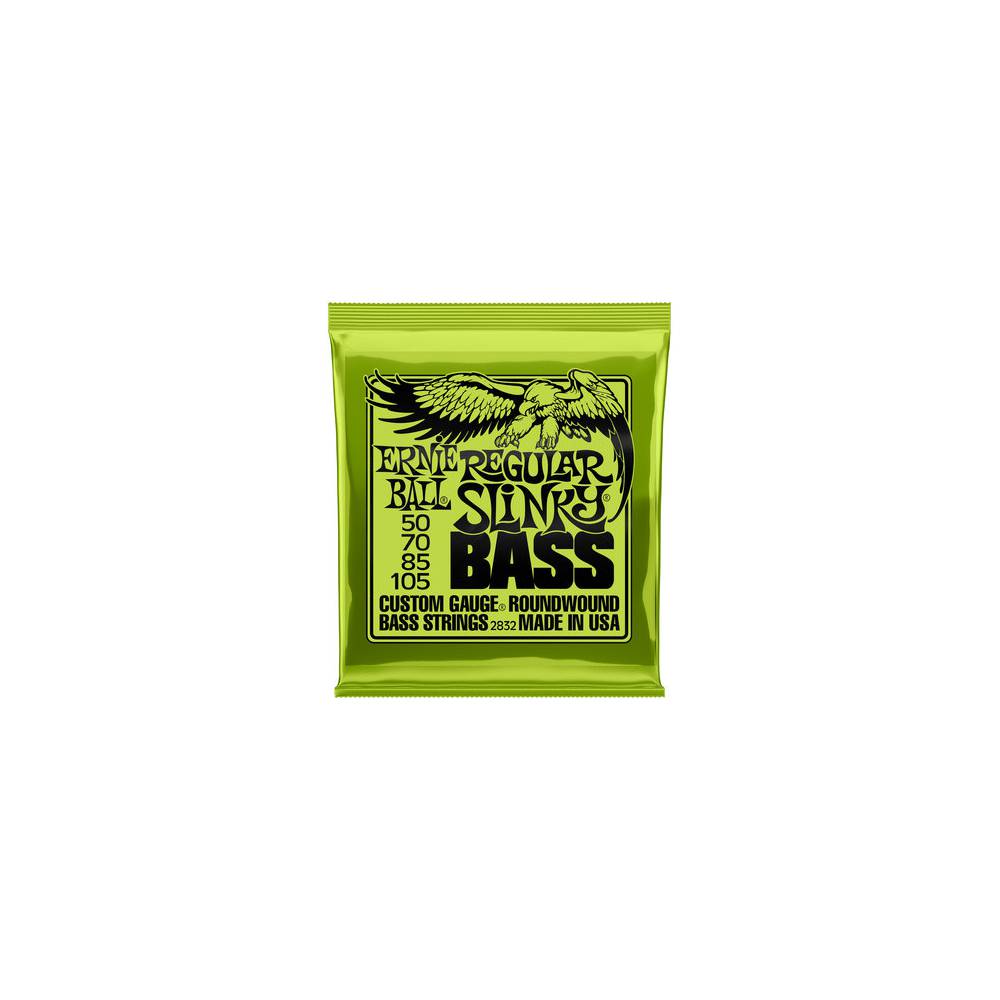 Ernie Ball Power Slinky Nickel Wound Electric Bass Strings 55-110 Gauge