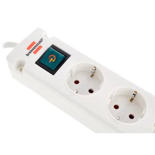 Brennenstuhl Bremounta stekkerdoos 6-voudig met veiligheidsschakelaar 3m wit