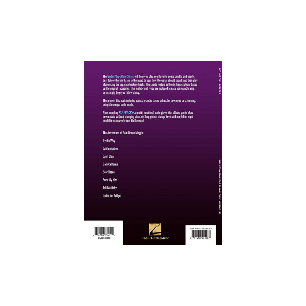 Hal Leonard Guitar Play Along Volume 153 Red Hot Chili Peppers