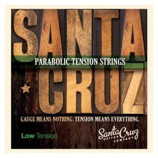 Santa Cruz Parabolic Tension Strings Low Tension gebalanceerde snarenset voor westerngitaar