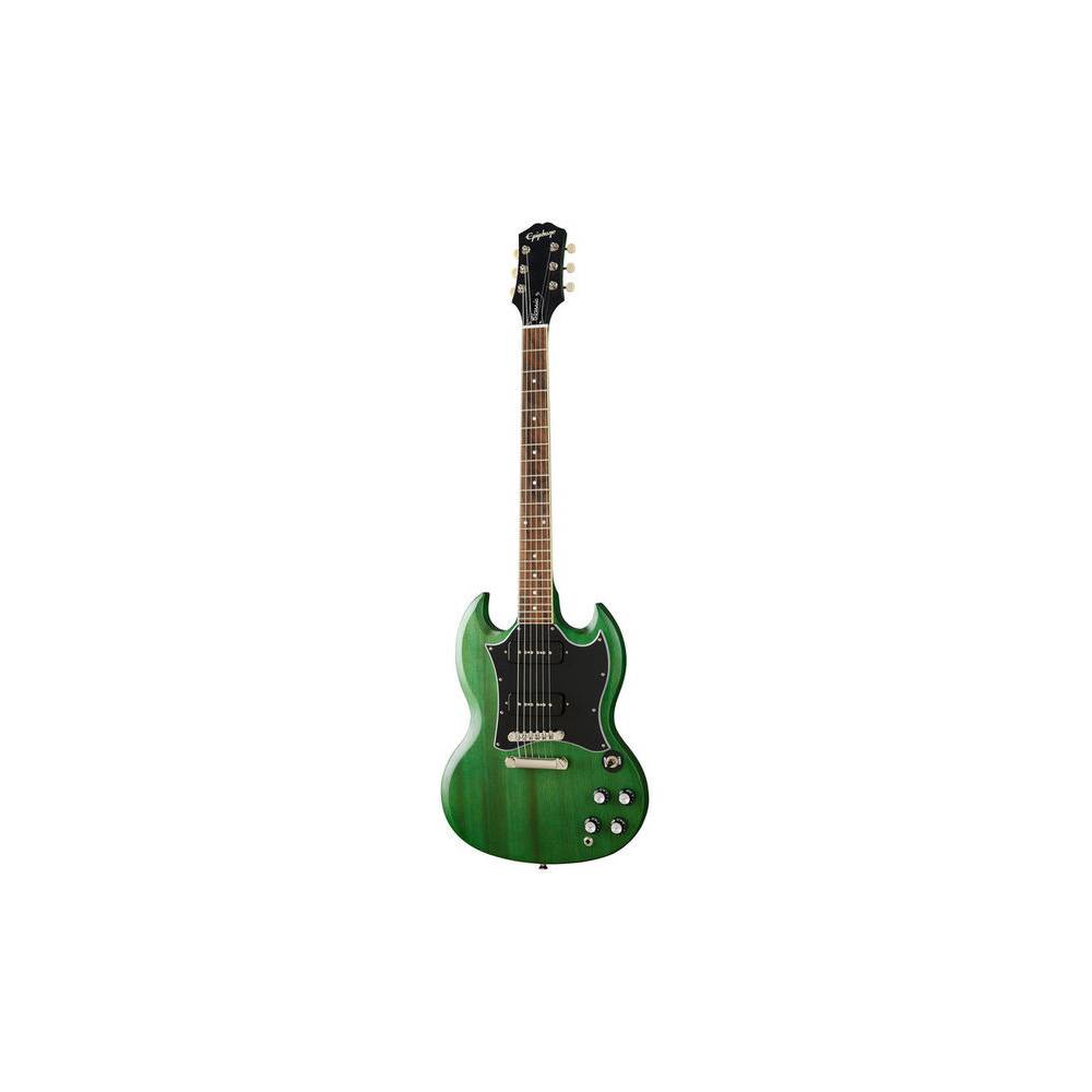 Epiphone SG Classic Worn P-90 Inverness Green elektrische gitaar