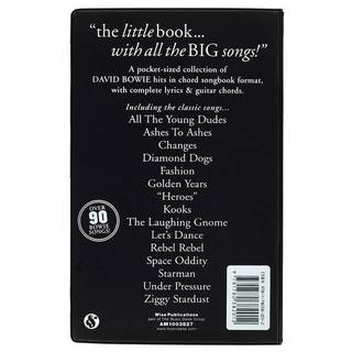 Hal Leonard The Little Black Songbook David Bowie