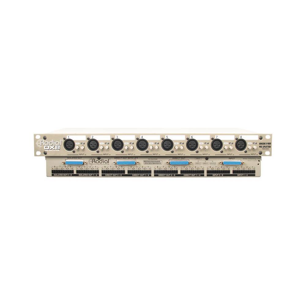 Radial OX8-R microfoonsplitter 8 kanalen rackmount - Radial transfo