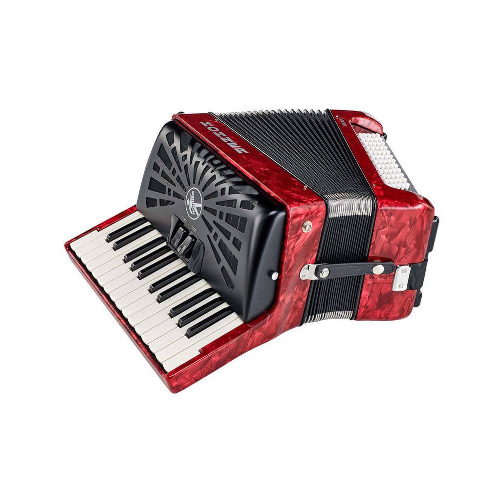 Hohner Bravo II 60 Rood, Silent Key accordeon