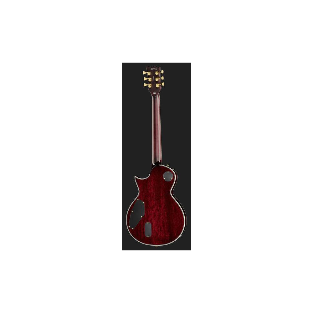 ESP LTD Deluxe EC-1000T CTM See Thru Black Cherry elektrische gitaar met chambered full thickness body