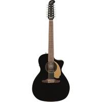 Fender Villager 12-String V3 Jetty Black E/A gitaar