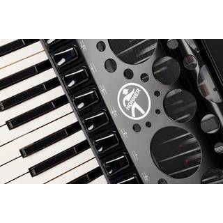 Hohner Amica Forte IV 120 Zwart, Silent Key accordeon