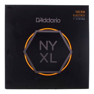 D'Addario NYXL1059 Nickel Wound Regular Light 10-59 7-snarig