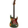 Fender Custom Shop Limited Edition Roasted '61 Strat Super Heavy Relic RW Aged Sherwood Green over 3-Color Sunburst