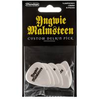 Dunlop YJMP01WH Yngwie Malmsteen Custom Delrin Pick White 1.5 mm plectrumset (6 stuks)