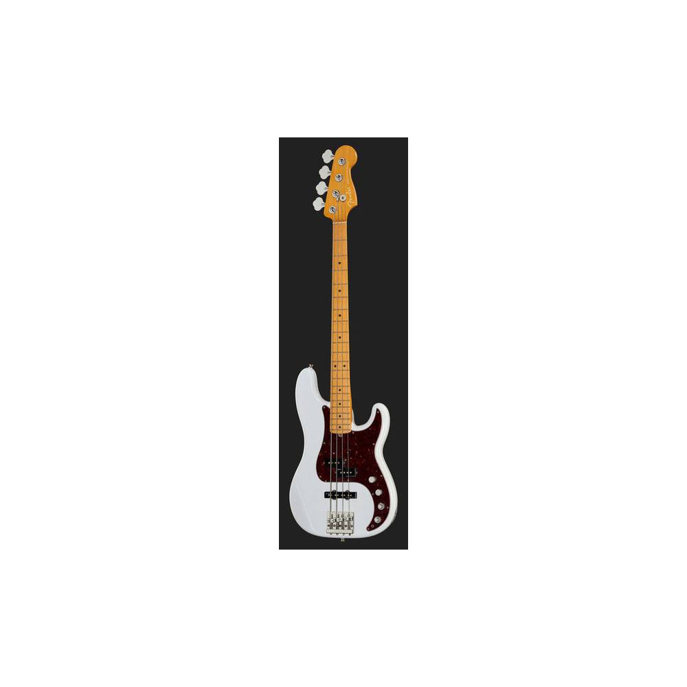Fender American Ultra Precision Bass Arctic Pearl MN met koffer