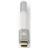 Nedis CCTB65950AL008 USB adapter USB-C male - 3.5mm female aluminium
