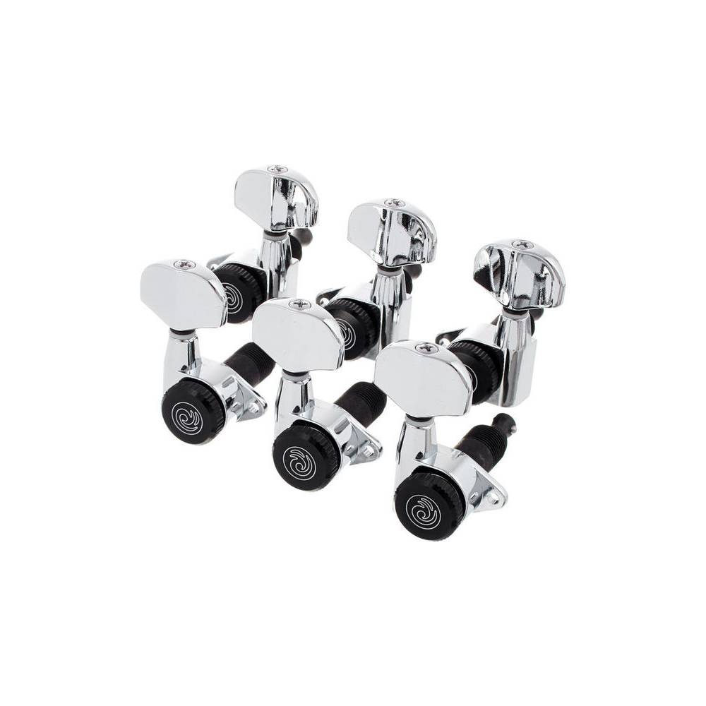 D'Addario PWAT-331L Auto-Trim Tuning Machines 3 + 3 Setup Chroom